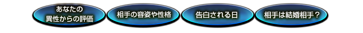 あなたの異性からの評価　相手の容姿や性格　告白される日　相手は結婚相手？